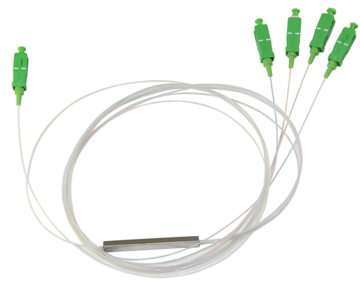 1m Fibra ottica Plc Splitter 1*4 Tipo di tubo in acciaio
