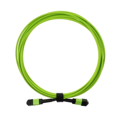 20m Lime Green OM5 MPO/MTP Fiber Optic Cable con connettore circonico ceramico