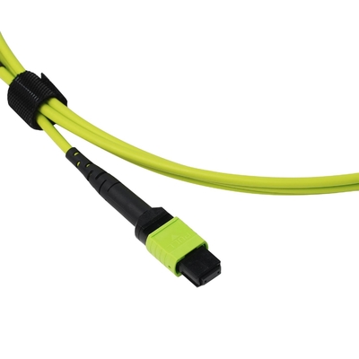 Superiore 24 Fibra Limone Verde Mpo Mtp Cable Multi Fibra Push On Cable -20.C a 70.C Temperatura di funzionamento
