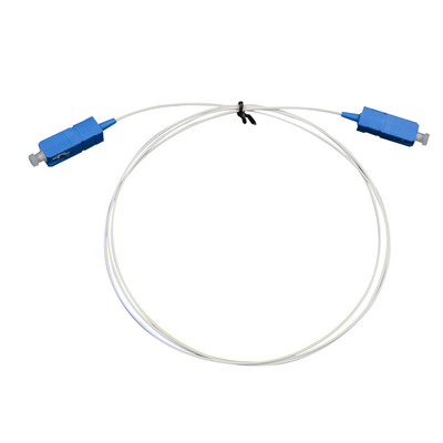 Cable in fibra ottica su misura Giacca in PVC Bianco Collegatore blu/Aqua per una connessione stabile alla rete