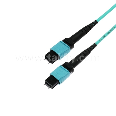 16 Core SM MM MPO MTP Cavo Jumper in fibra ottica per data center FTTX personalizzabile