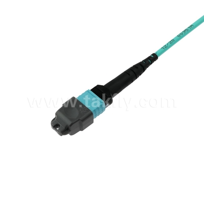 16 Core SM MM MPO MTP Cavo Jumper in fibra ottica per data center FTTX personalizzabile