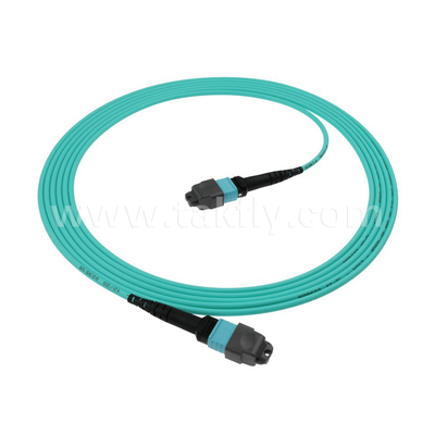 16 Core SM MM MPO MTP Cavo Jumper in fibra ottica per data center FTTX personalizzabile