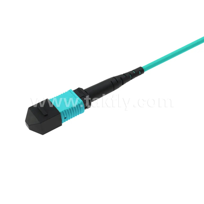 24 Core MTP Trunk Cable Jumper in fibra ottica per data center FTTX PVC personalizzabile
