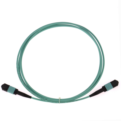 Elite Multimode OM3 50/125, Plenum OFNP Tipo B MPO Patch Cord 3m 10ft MTP-12 PC Femminile a MTP-12 PC Femminile