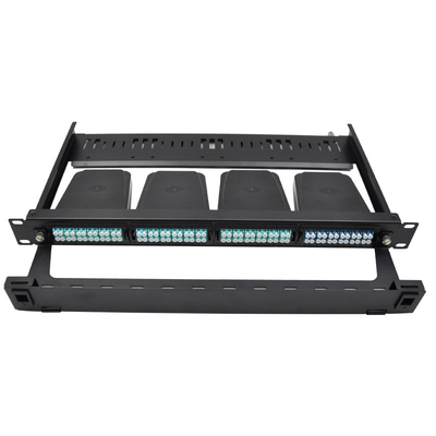1U Rack Mount MPO-LC Cassette Adapter Panel con 96F Fiber Count Dimensione 430*338.5*43.6mm