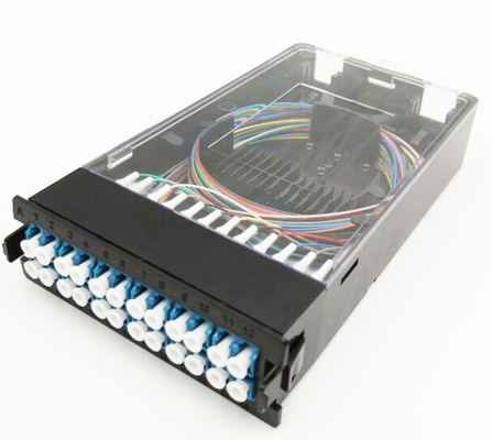 96F Cassette Adapter Panel 1U Rack Mount MPO Patch Panel per Data Center Altezza 1U