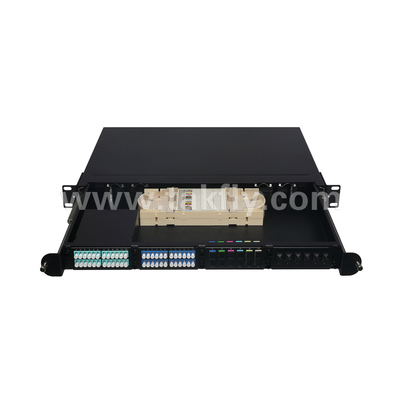 1U Rack Mount 24F MPO-LC MTP Patch Panel Alta densità 96F Per Data Center