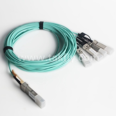 100Gb/s QSFP28 a 4x SFP28 Breakout Active Optical Cable AOC Cable Fast Data Transfer