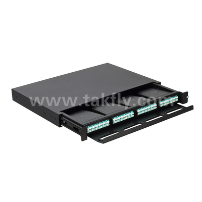Fibra ottica personalizzabile MPO Cassetta MTP Patch Panel Tipo scorrevole per data center FTTX
