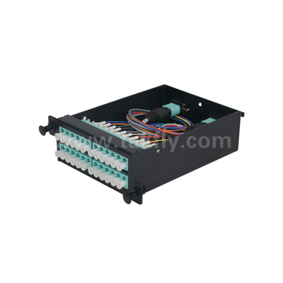Fibra ottica MPO Cassetta MTP Patch Panel Legatura di alluminio Gestione del tipo scorrevole per data center FTTX
