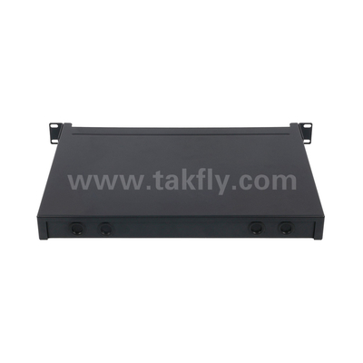 Fibra ottica MPO Cassetta MTP Patch Panel Legatura di alluminio Gestione del tipo scorrevole per data center FTTX