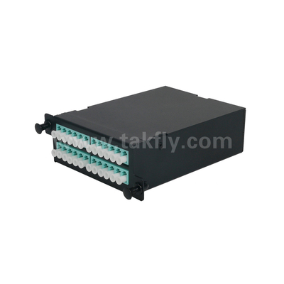 Fibra ottica MPO Cassetta MTP Patch Panel Legatura di alluminio Gestione del tipo scorrevole per data center FTTX