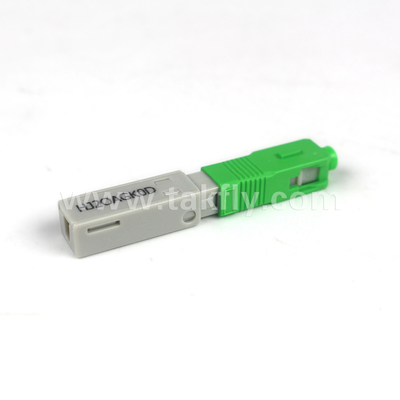SC/APC Connettore rapido installabile sul campo Embedded-APC per 62.5/125μm OM1 Modalità fibra di plastica