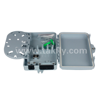 PC ABS Material 6 Core Fiber Optic Termination Box per connessioni veloci in fibra ottica
