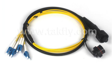 ODVA-MTP cordone impermeabile 8 12 24 Core con il cavo ottico di supporto