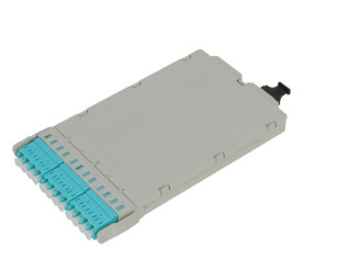 200 mm di profondità pannello MPO a cassetta ad alta densità 144-Core pull-out con interfaccia per connettori LC