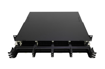200 mm di profondità pannello MPO a cassetta ad alta densità 144-Core pull-out con interfaccia per connettori LC