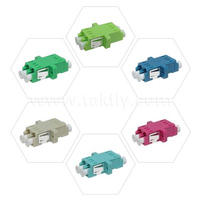LC Adapter Cable Coupler APC/UPC SM/MM Simplex/Duplex/Quad/6 vie/8 vie Fibra ottica per data center FTTH
