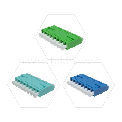 LC Adapter Cable Coupler APC/UPC SM/MM Simplex/Duplex/Quad/6 vie/8 vie Fibra ottica per data center FTTH