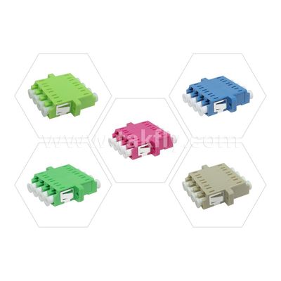 LC Adapter Cable Coupler APC/UPC SM/MM Simplex/Duplex/Quad/6 vie/8 vie Fibra ottica per data center FTTH