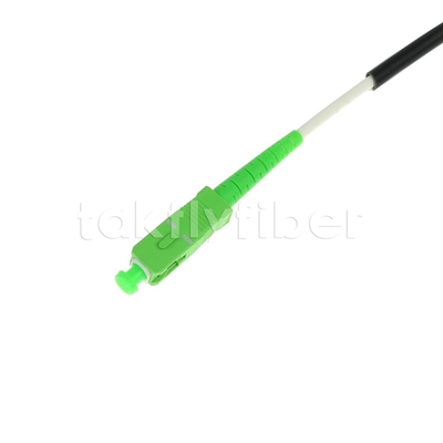 Telecom Grade CPR Dca Certificato 4.5mm Double Shealth Fiber Optic Patchcord SM G657AB3 LSZH Black Jacket SCAPC a LCAPC