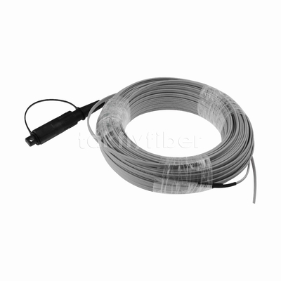 1 Core Pre-determined Optitap SC/APC Figura 8 FTTH Fibra ottica Drop Cable Pigtail 40M G657A LSZH 0.25μd Giacca a basso attrito con filo di acciaio messaggero galvanizzato da 1,0 mm