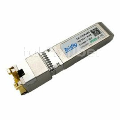10GBASE-T SFP+ Copper Transceiver Compact RJ-45 assemblaggio di connettori