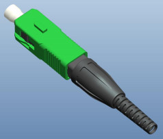 SC UPC/APC Tipo connettore a fibra ottica veloce Tecnologia incorporata meccanica con diametro di 125μm 652 657 fibra