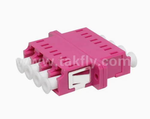 LC Quad APC Upc 4 Core Adapter in fibra ottica con flange Simplex e Duplex Body Style