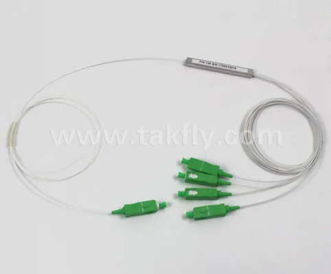 G657A1 Pre-connettore di tipo fibra LC 1X8 900um Mini tubo di acciaio Fibra ottica PLC Splitter PDL≤0.4dB