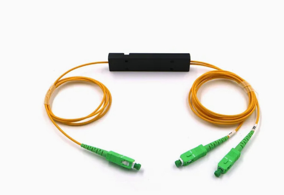 1x2 Single Mode ABS SC PLC Splitter Fibra ottica Sc APC 1 a 2 PLC Splitter