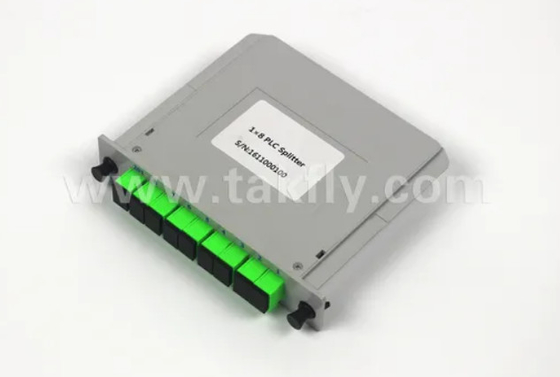1*8 Single Mode G657A1 Fiber Casette Tipo LGX PLC Splitter con connettore Sc/APC Alta affidabilità e stabilità