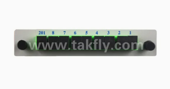 1*8 Single Mode G657A1 Fiber Casette Tipo LGX PLC Splitter con connettore Sc/APC Alta affidabilità e stabilità