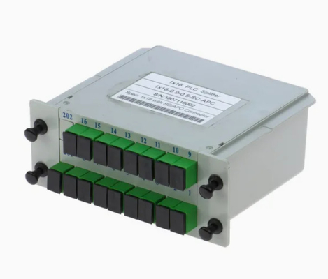 Alta affidabilità e stabilità FTTX Gpon 1*16 Single Mode G657A1 Fiber Casette Type LGX PLC Splitter con connettore Sc/APC