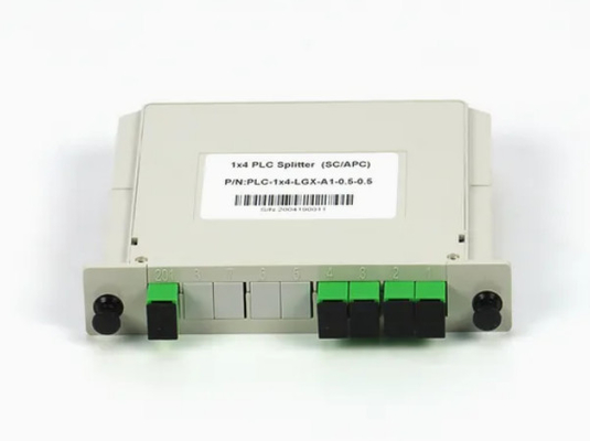 1x4 FTTX Gpon Fiber Casette Tipo LGX PLC Splitter con connettore Sc/APC Alta affidabilità e stabilità