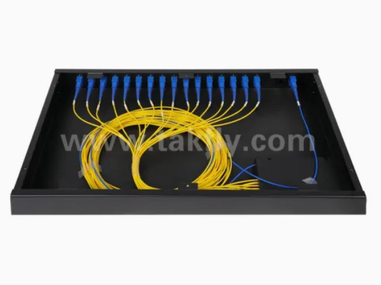 Gpon Epon 32 Port Rack Mount Fiber Optical Splitter Sc/APC Connector Alta affidabilità e stabilità