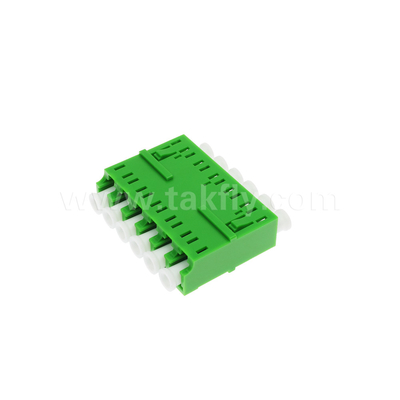 LC/APC 6 modi adattatore, SM OS2, verde, senza flange modalità singola per la rete