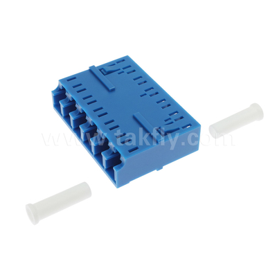LC/UPC 6 Ways Adapter, SM OS2, Blu, senza flange Single Mode per la rete