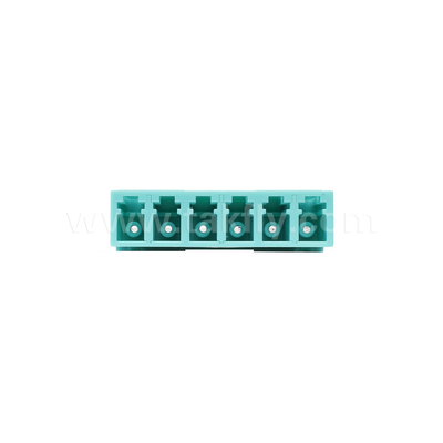 LC/PC 6 modi adattatore, MM OM3 ((Acqua), OM4 ((Violetto) Blu, Senza flange
