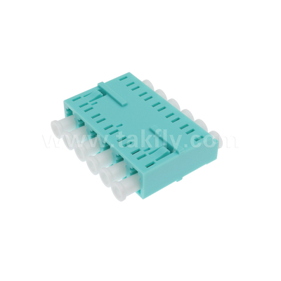 LC/PC 6 modi adattatore, MM OM3 ((Acqua), OM4 ((Violetto) Blu, Senza flange