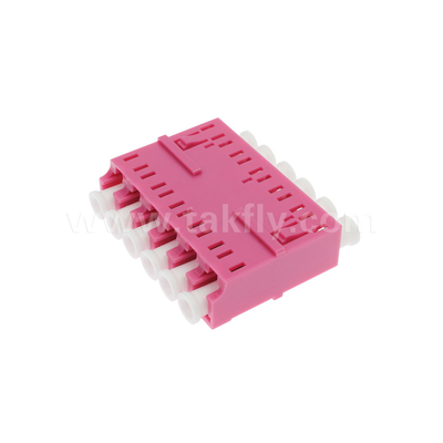 LC/PC 6 modi adattatore, MM OM3 ((Acqua), OM4 ((Violetto) Blu, Senza flange