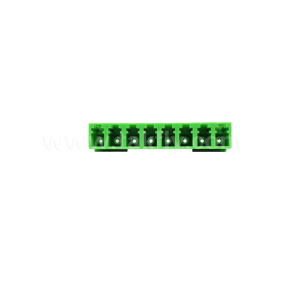 LC/UPC 8 Port Single Mode SM OS2, Verde, senza flange Adapter in fibra ottica per telecomunicazioni