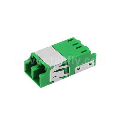 LC Duplex Adapter antipolvere V2 HD di verde senza flange