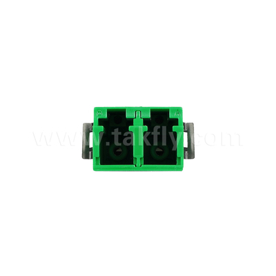 LC Duplex Adapter antipolvere V2 HD di verde senza flange