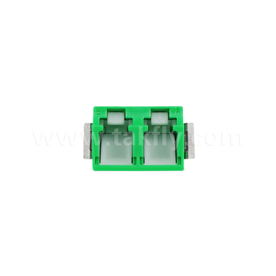 LC Duplex Adapter antipolvere V2 HD di verde senza flange
