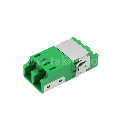 LC Duplex Adapter antipolvere V2 HD di verde senza flange