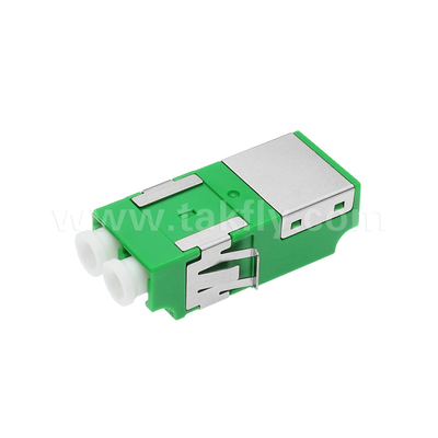 LC Duplex Adapter antipolvere V2 HD di verde senza flange