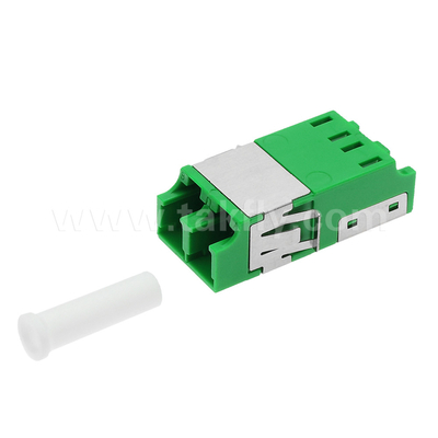 LC Duplex Adapter antipolvere V2 HD di verde senza flange