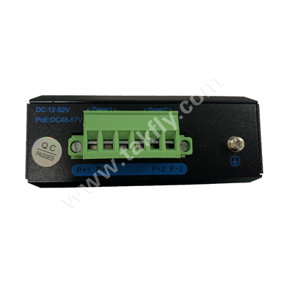 Switch POE Gigabit Industriale con 1 porta SFP e montaggio su guida DIN